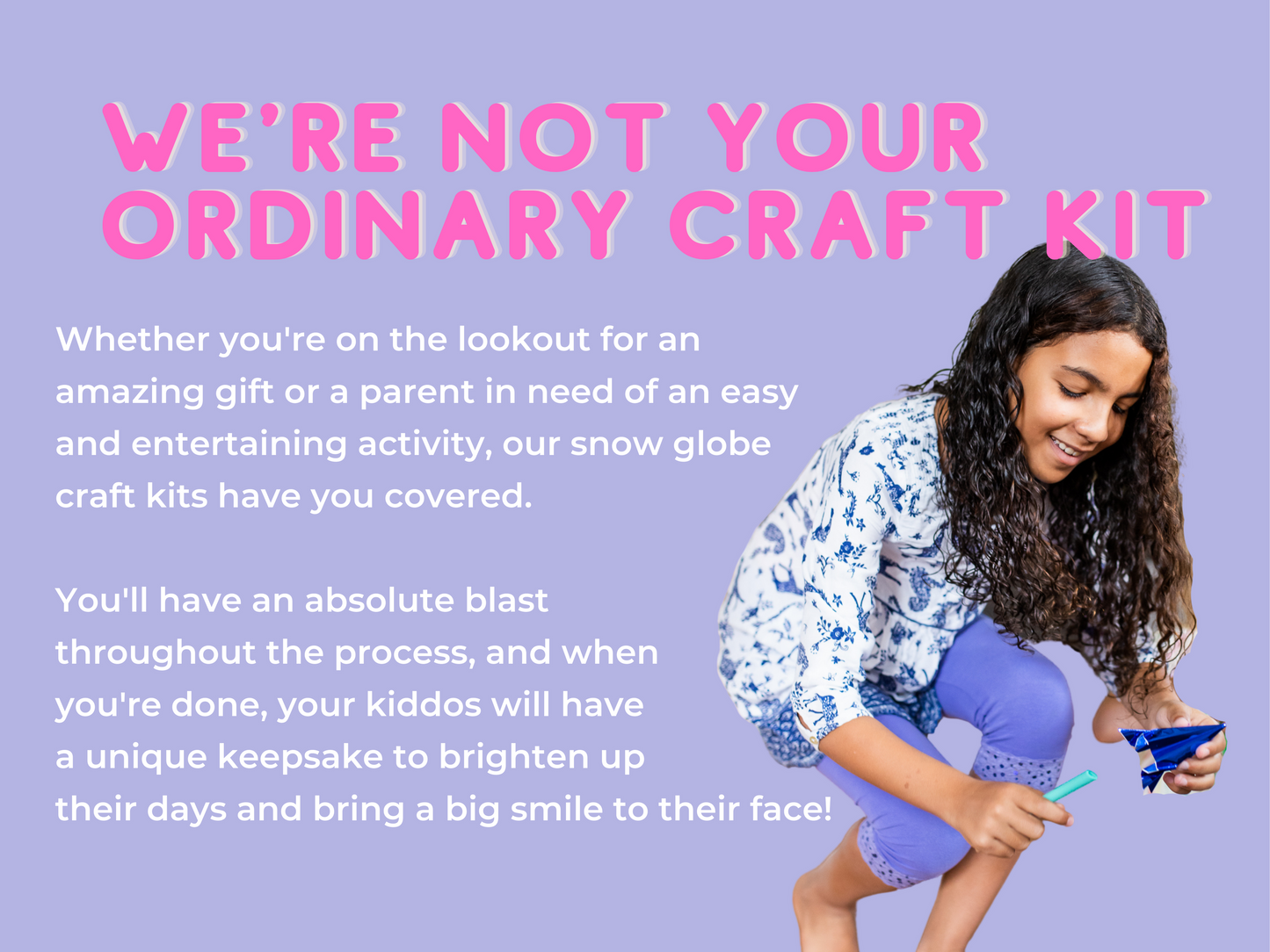 Sparkling Pink Unicorn Snow Globe Kit