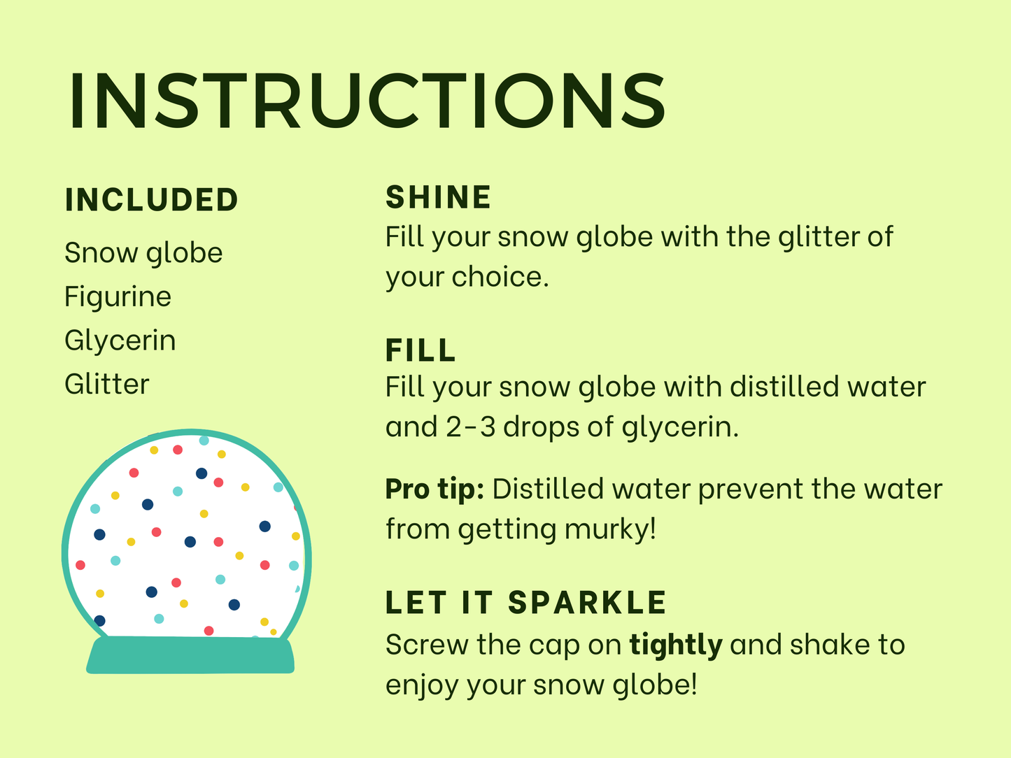 Flying Pteranodon Dinosaur Snow Globe Kit