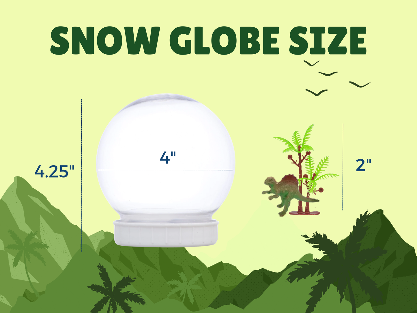 Wild Spinosaurus Dinosaur Snow Globe Kit