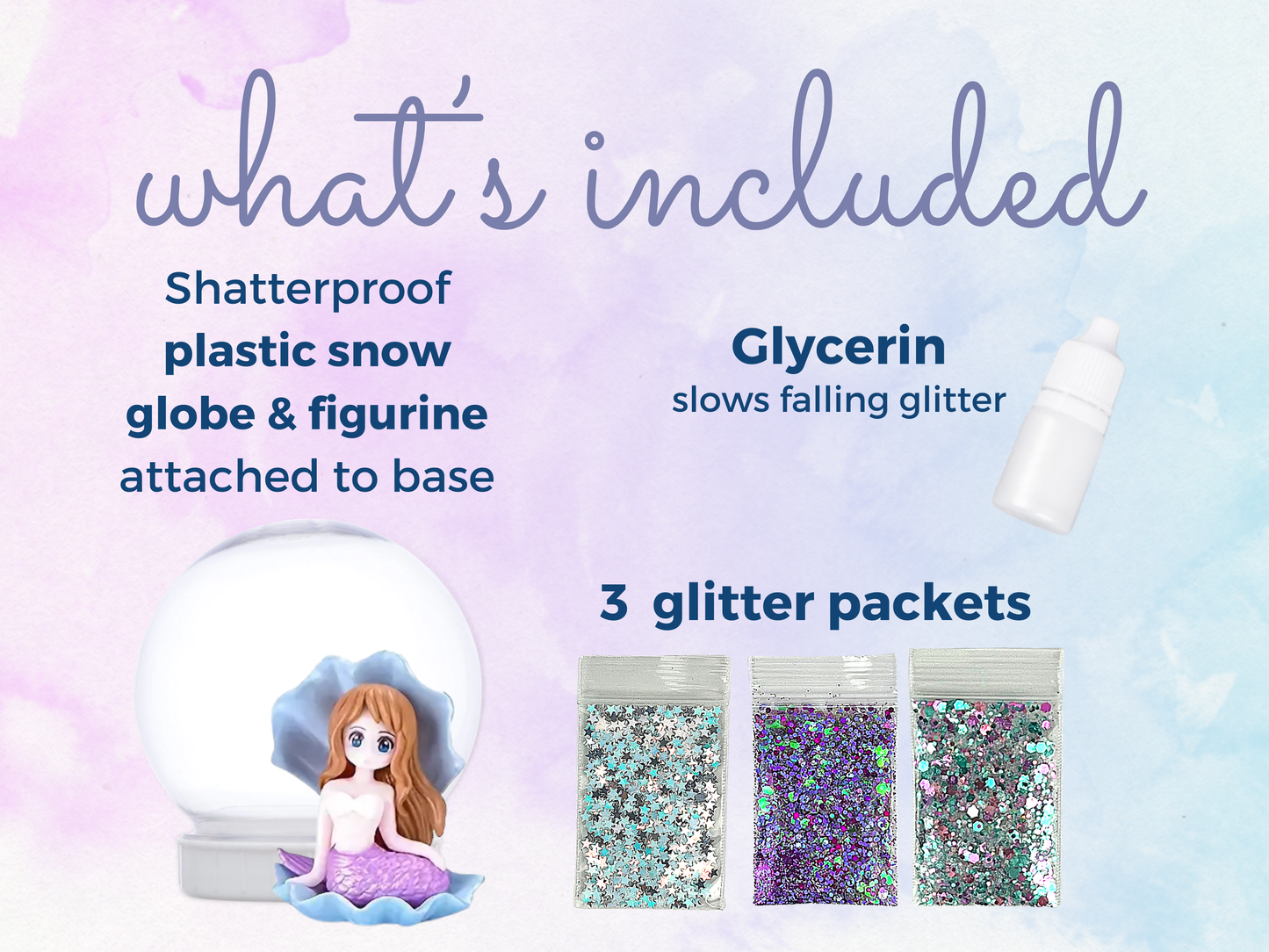 Enchanted Mermaid with Clam Shell Snow Globe Kit
