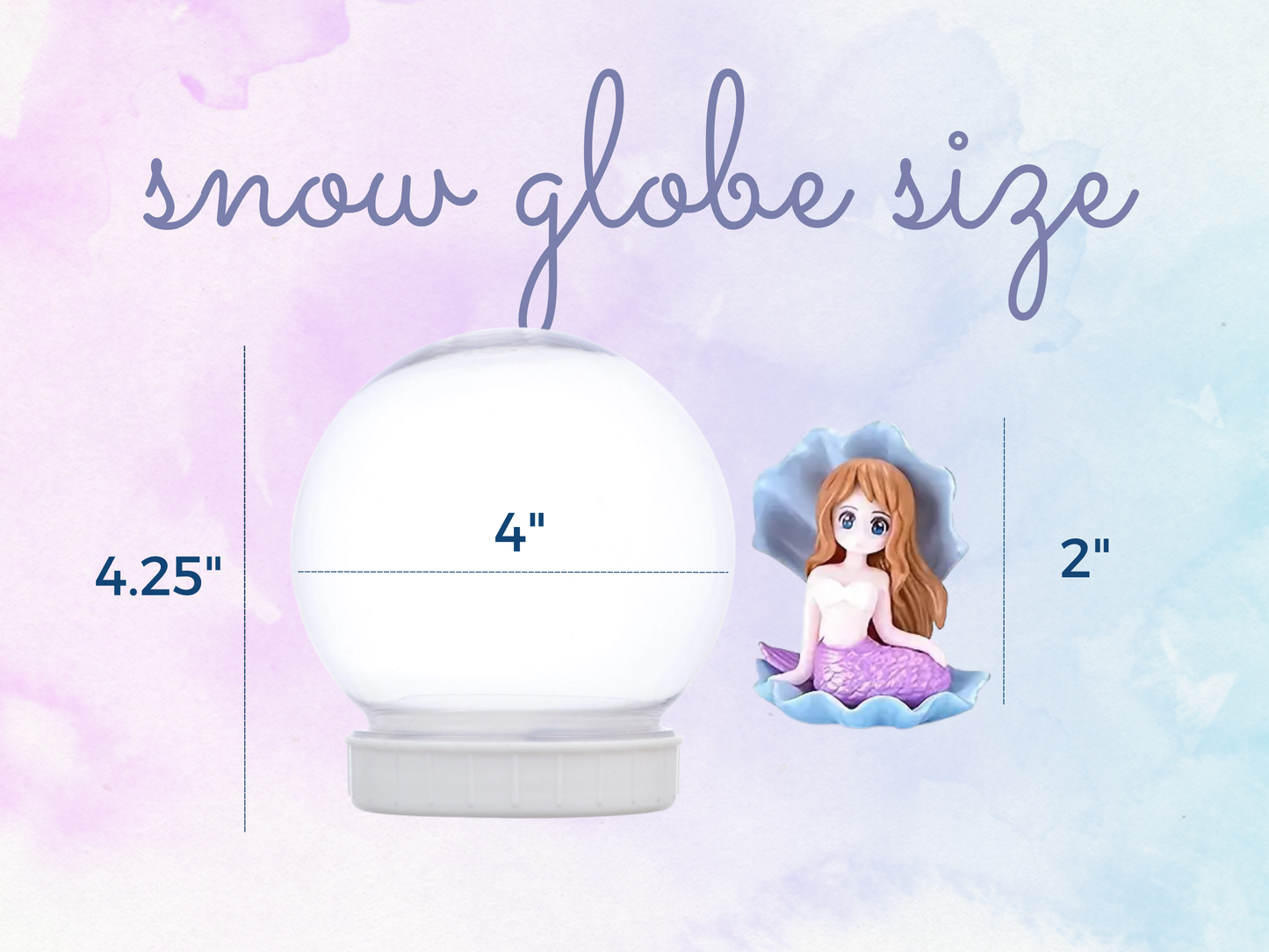 Enchanted Mermaid with Clam Shell Snow Globe Kit