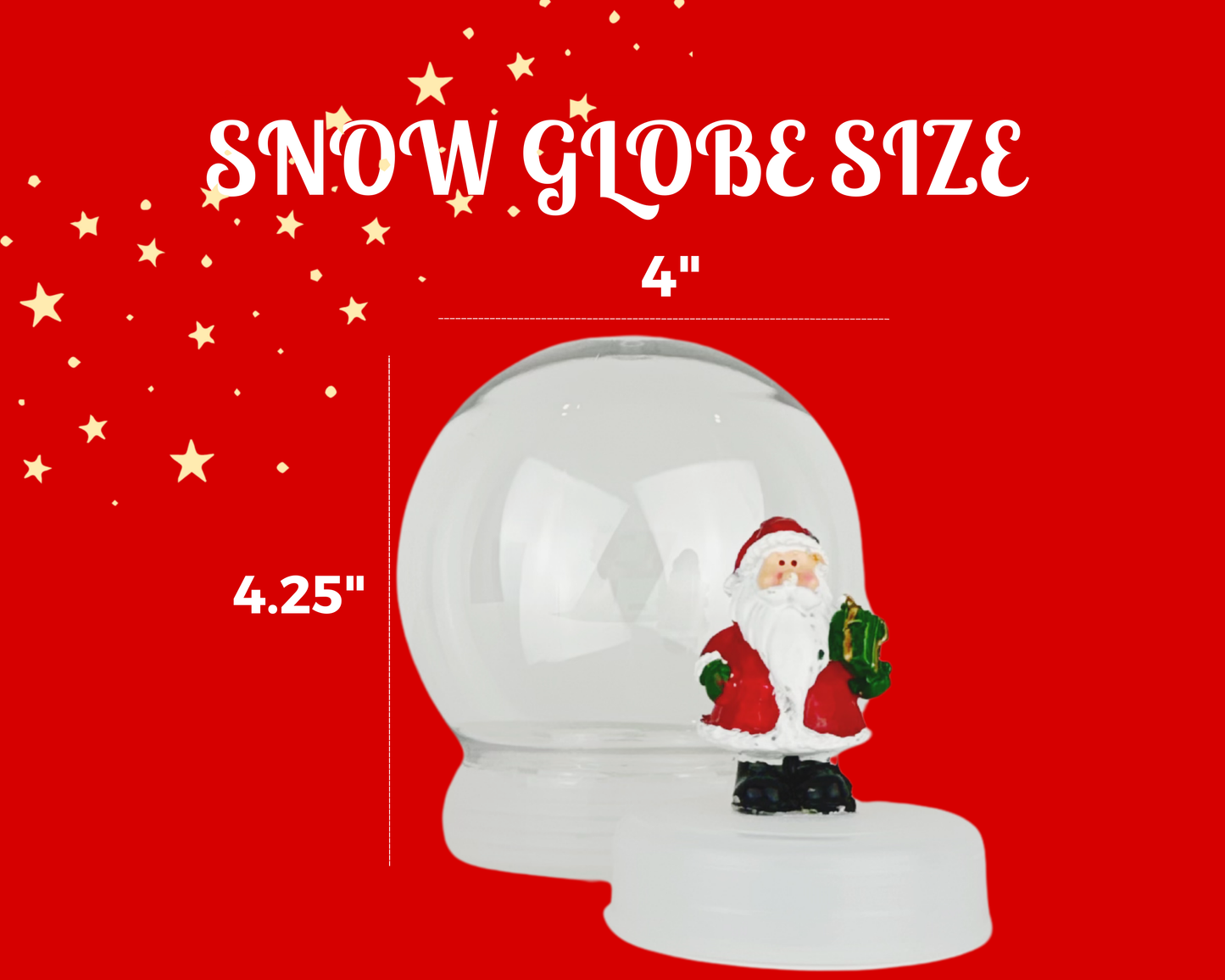 Santa DIY Shatterproof Snow Globe Craft Kit