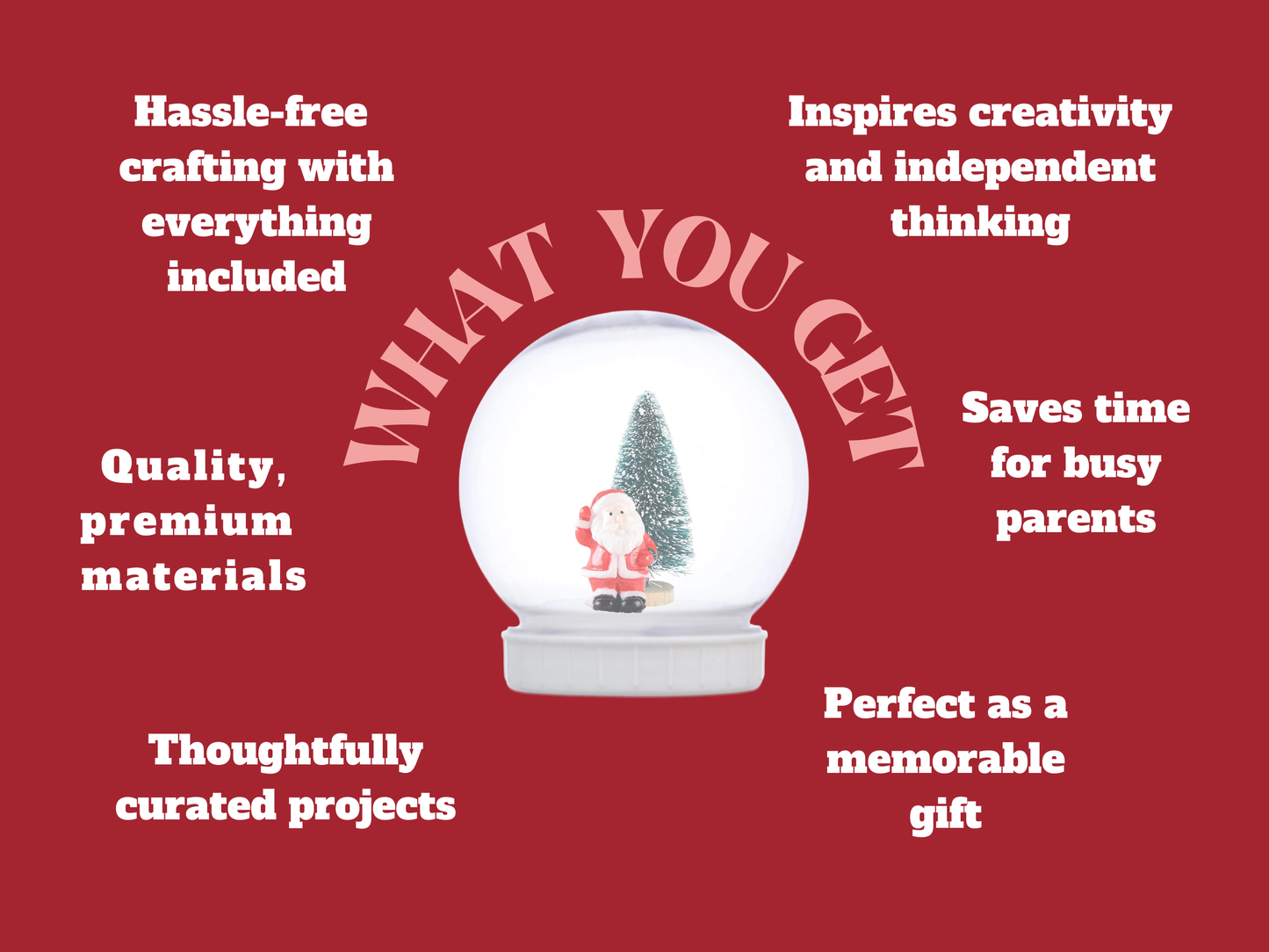 Classic Santa with Tree Snow Globe Kit