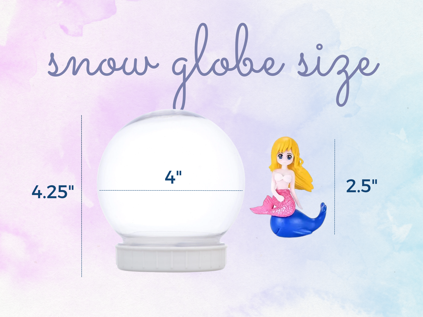 Adventurous Mermaid with Whale Snow Globe Kit