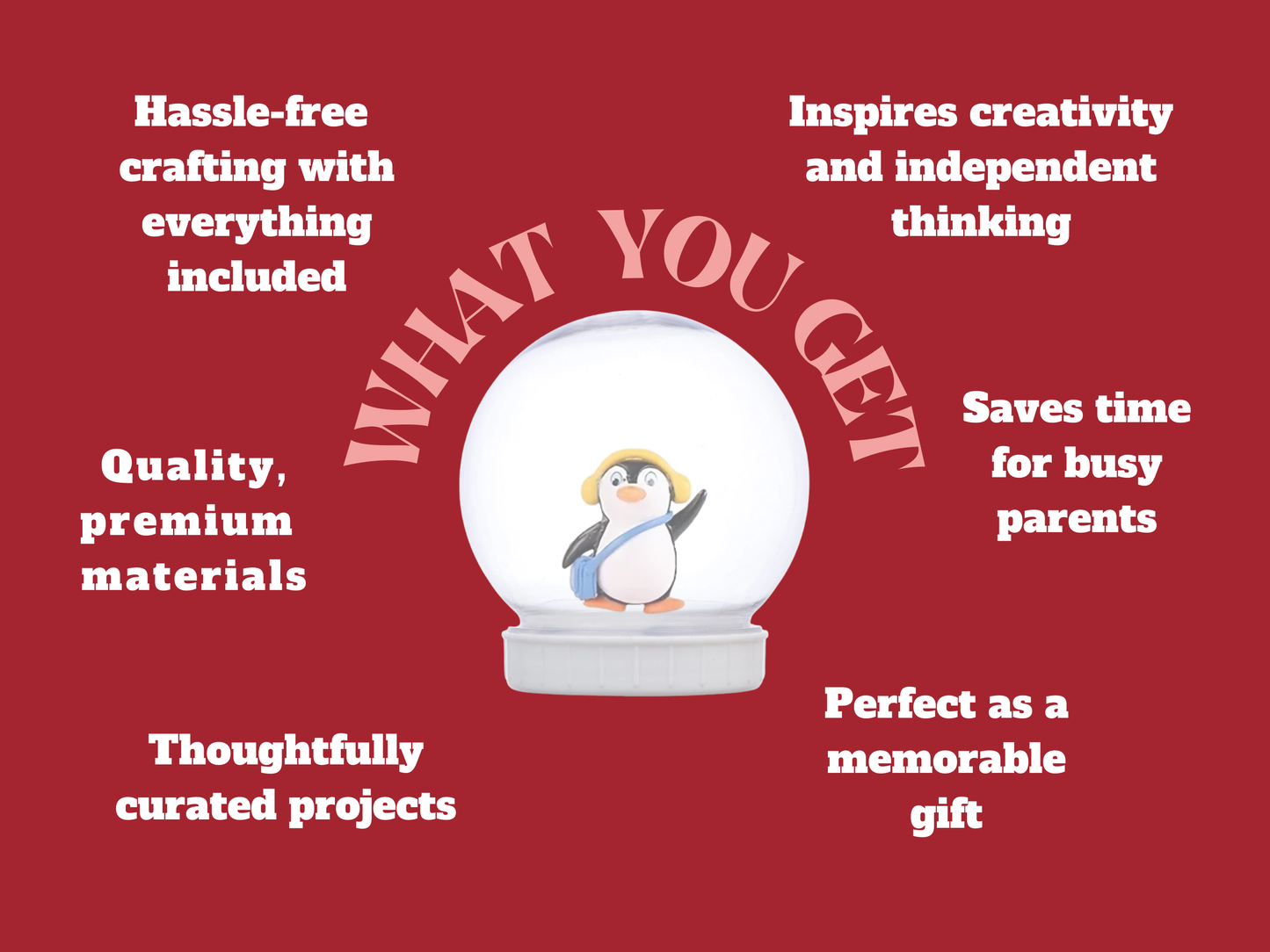 Playful Penguin with Yellow Ear Muffs Snow Globe Kit