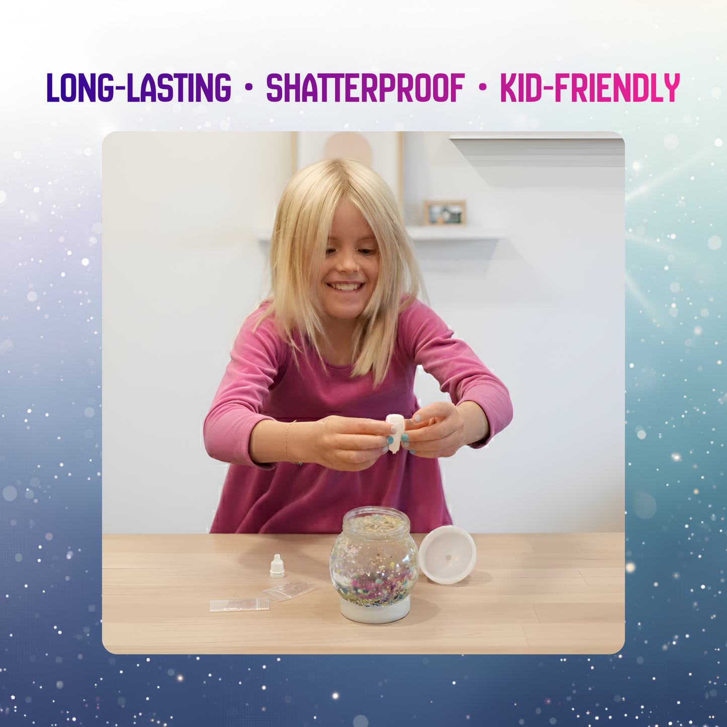 Cozy Penguin with Pink Hat Snow Globe Kit