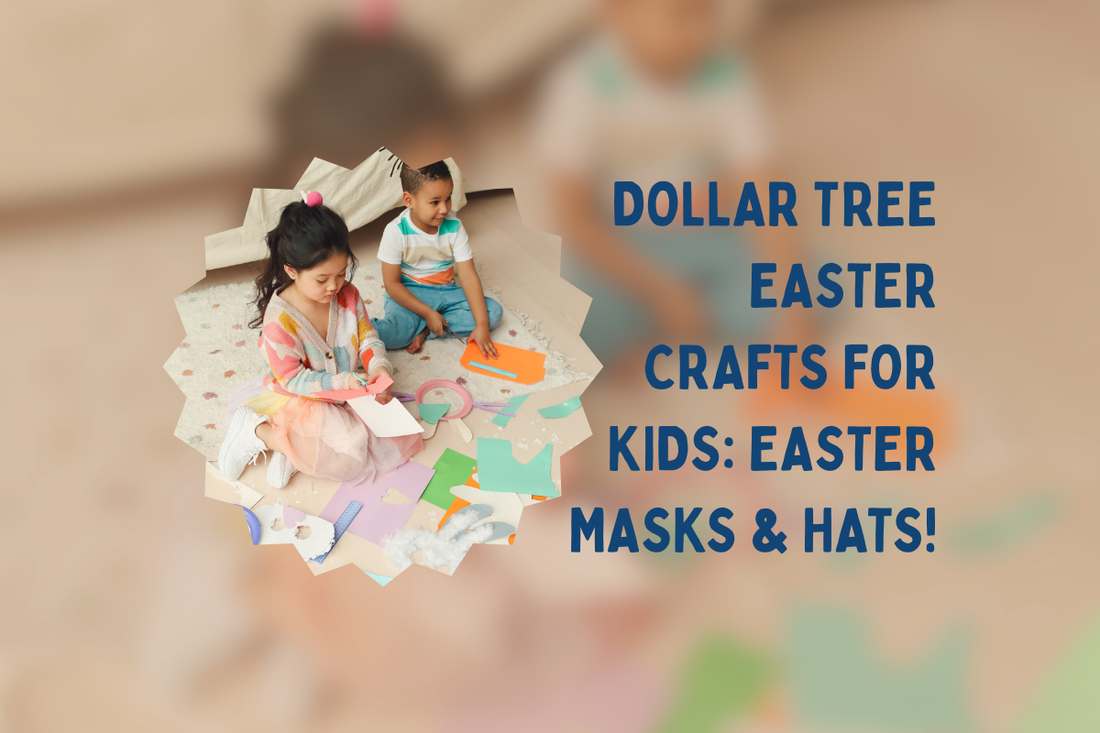 Dollar Tree Easter Crafts for Kids: Easter Masks & Hats!