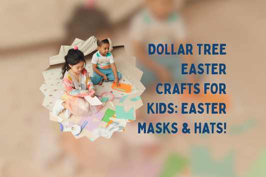 Dollar Tree Easter Crafts for Kids: Easter Masks & Hats!