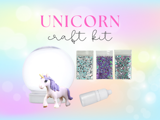 Mystical Purple Unicorn Snow Globe Kit