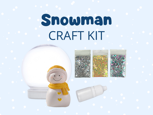 Cheerful Snowman with Yellow Hat & Scarf Snow Globe Kit