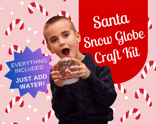 Santa DIY Shatterproof Snow Globe Craft Kit